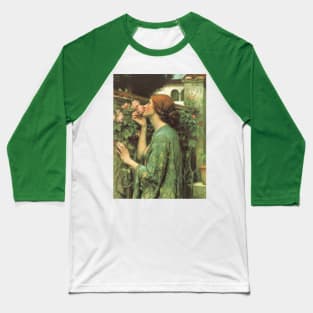 My Sweet Rose (aka The Soul of the Rose) by John William Waterhouse Baseball T-Shirt